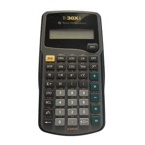 Scientific Calculator Texas Instruments TI-30Xa With Protective Cover
